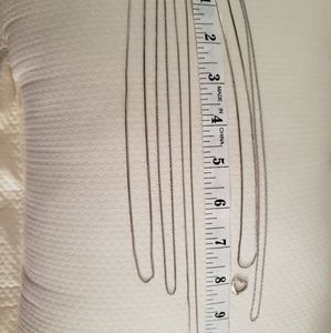 Lot of 5 sterling silver chains